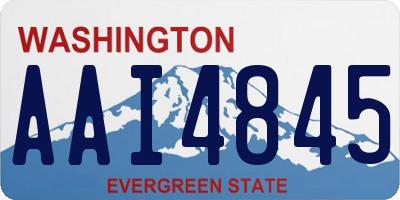 WA license plate AAI4845