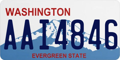 WA license plate AAI4846