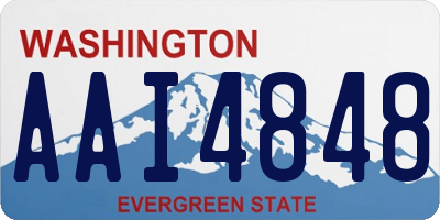WA license plate AAI4848
