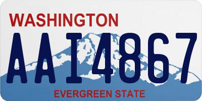 WA license plate AAI4867