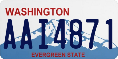 WA license plate AAI4871