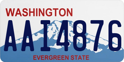 WA license plate AAI4876
