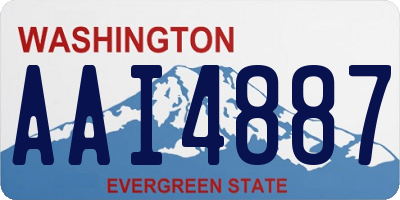 WA license plate AAI4887