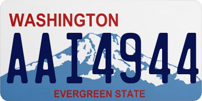 WA license plate AAI4944