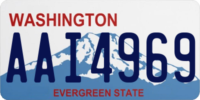 WA license plate AAI4969