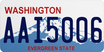 WA license plate AAI5006