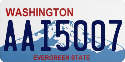 WA license plate AAI5007