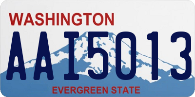 WA license plate AAI5013