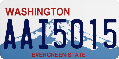 WA license plate AAI5015