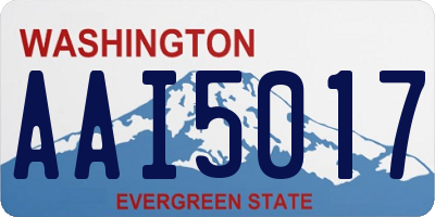 WA license plate AAI5017