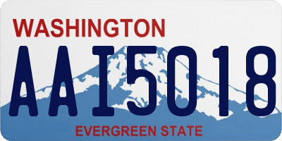 WA license plate AAI5018