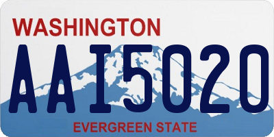 WA license plate AAI5020