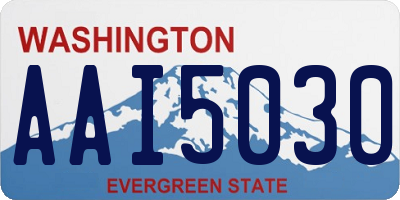 WA license plate AAI5030