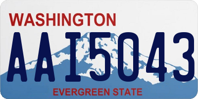 WA license plate AAI5043