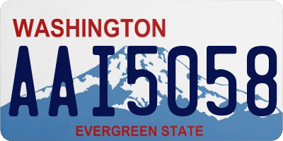 WA license plate AAI5058