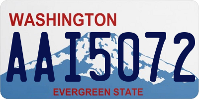 WA license plate AAI5072