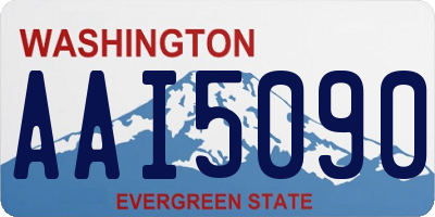 WA license plate AAI5090