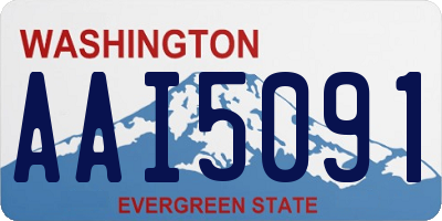 WA license plate AAI5091
