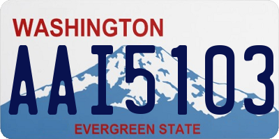 WA license plate AAI5103
