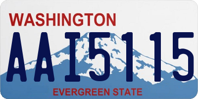 WA license plate AAI5115