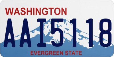 WA license plate AAI5118