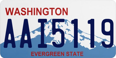 WA license plate AAI5119