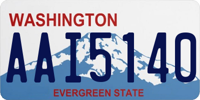WA license plate AAI5140