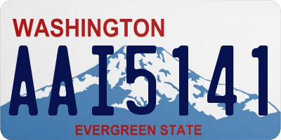 WA license plate AAI5141