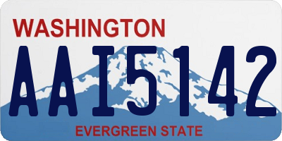 WA license plate AAI5142