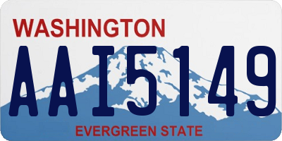 WA license plate AAI5149