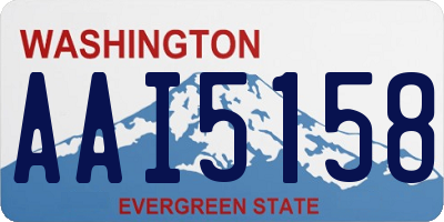 WA license plate AAI5158