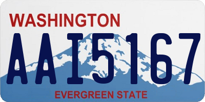 WA license plate AAI5167