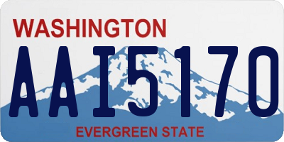 WA license plate AAI5170