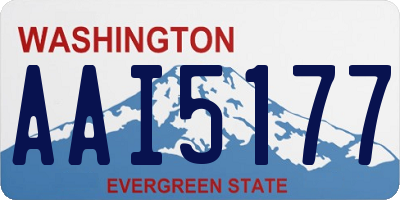 WA license plate AAI5177