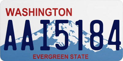WA license plate AAI5184