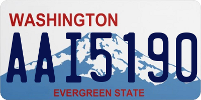 WA license plate AAI5190