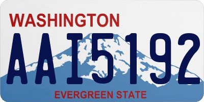 WA license plate AAI5192