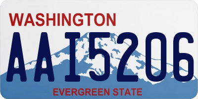 WA license plate AAI5206