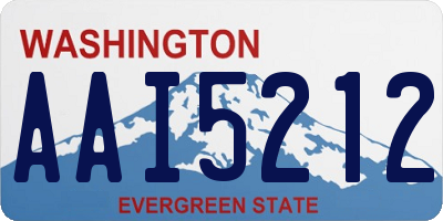 WA license plate AAI5212