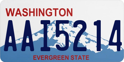 WA license plate AAI5214