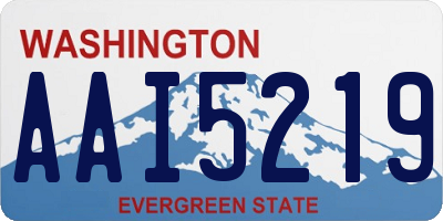 WA license plate AAI5219