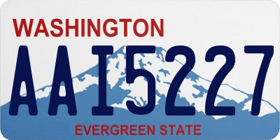 WA license plate AAI5227