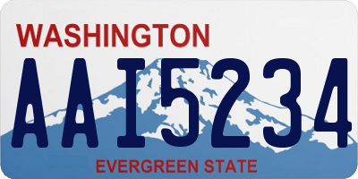 WA license plate AAI5234