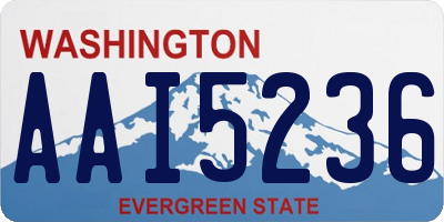 WA license plate AAI5236