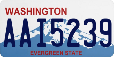 WA license plate AAI5239