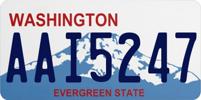 WA license plate AAI5247