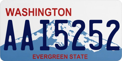 WA license plate AAI5252