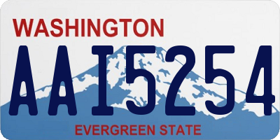 WA license plate AAI5254