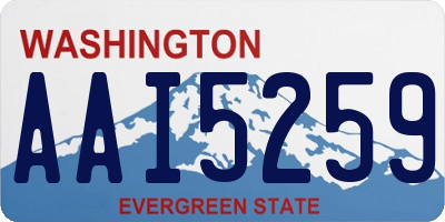 WA license plate AAI5259