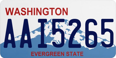 WA license plate AAI5265